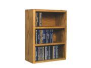 Cdracks Solid Oak desktop or shelf CD Cabinet Capacity 78 CD s Honey Oak Finish