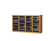 Cdracks Solid Oak desktop or shelf CD Cabinet Capacity 80 CD s Honey Oak Finish