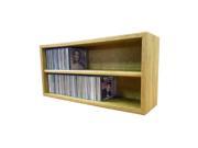 Cdracks Solid Oak desktop or shelf CD Cabinet Capacity 124 CD s Honey Oak Finish