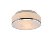 Bromi Design Home Decorative Lighting Contemporary Style Lynch White And Chrome Finish Flush Mount