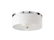 Bromi Design Home Decorative Lighting Modern Style Braxton 20 Inch Round White and Nickel Finish Flush Mount