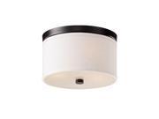 Bromi Design Home Decorative Lighting Modern Style Braxton 10 Inch Round White and Black Finish Flush Mount
