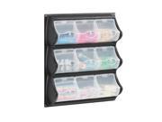 Safco Home Office Products 9 Pocket Panel Bins Black