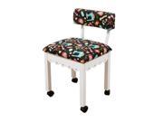 Arrow Sewing Cabinet Craft Room Furniture Wood fabric Chair White black background