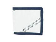 Sailorsbag Outdoor Travel Sailcloth Wallet White with Blue Trim