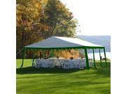 ShelterLogic 20 x20 6x6m Party Tent 8 Leg Galvanized Steel Frame Green White