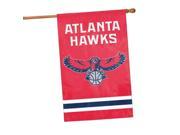 Party Animal NBA Sports Team Logo Atlanta Hawks Applique Banner Flag 44 x 28