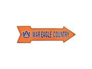 A 025 UA University of Auburn War Eagle Country Arrow Sign AS25035