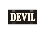Smart Blonde Devil Novelty Vanity Metal Bicycle License Plate Tag Sign