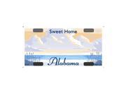 Smart Blonde Alabama Novelty State Background Customizable Bicycle License Plate Tag Sign