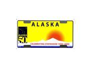 Smart Blonde Alaska Novelty State Background Customizable Bicycle License Plate Tag Sign