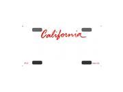 Smart Blonde California Novelty State Background Customizable Bicycle License Plate Tag Sign