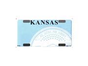 Smart Blonde Kansas Novelty State Background Customizable Bicycle License Plate Tag Sign