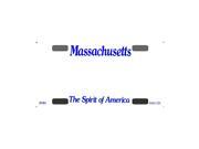 Smart Blonde Massachusetts Novelty State Background Customizable Bicycle License Plate Tag Sign