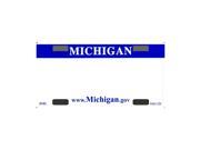 Smart Blonde Michigan Novelty State Background Customizable Bicycle License Plate Tag Sign BP 065