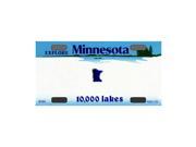 Smart Blonde Minnesota Novelty State Background Customizable Bicycle License Plate Tag Sign