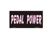 Smart Blonde Pedal Power Novelty Vanity Metal Bicycle License Plate Tag Sign