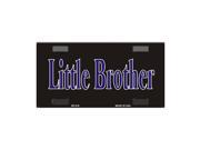 Smart Blonde Little Brother Novelty Vanity Metal Bicycle License Plate Tag Sign