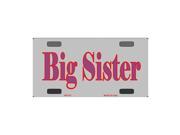 Smart Blonde Big Sister Novelty Vanity Metal Bicycle License Plate Tag Sign
