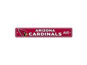 FREMONT DIE Inc Arizona Cardinals Plastic Street Sign Plastic Street Sign