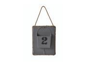Cheungs Home Decorative Accent Gray Metal Wall Organizer with Rope Handle