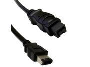 IEEE 1394A 9P to 6P FireWire 400 Cable Black 3 ft