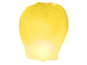 LumaBase Party Event Festive Lighting Sky Lanterns Yellow 4ct