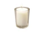 LumaBase Party Festive Lighting 12 Clear Candle Holders with 36 Votive Candles 15 hour