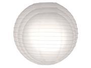 LumaBase Party Festive Lighting Paper Lanterns Multi Pack 12 14 16 White 6 Count