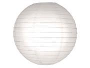 LumaBase Festive Lighting Decorative Round Paper Lanterns 10 White 5ct
