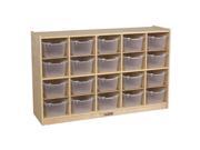 Offex Kids Children 20 Tray Birch Storage Cabinet with 20 Bins CL