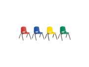 Offex Kids Children 14 Stack Chair Chrome Legs 6pc ASG