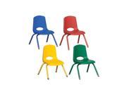 Offex Kids Children 12 Stack Chair Matching Legs with Standard Ball Glide 6 Piece Assorted