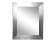 Rayne Home Decor Modern Stainless Silver Wall Mirror 21.5 x 25.5