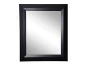 Rayne Home Decor Contemporary Matte Black Wall Mirror 21.5 x 25.5