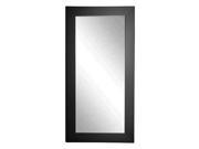 Rayne Home Decor Black Satin Wide Floor Mirror 30.5 x 65.5