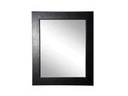 Rayne Home Decor Executive Black Wall Mirror 21 x 25