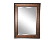 Rayne Home Decor Bronze and Black Wall Mirror 36.75 x 40.75