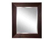 Rayne Home Decor Barnwood Brown Wall Mirror 39.75 x 45.75