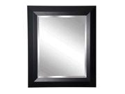 Rayne Home Decor Solid Black Angle Wall Mirror 21.5 x 25.5