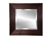 Rayne Home Decor Barnwood Brown Wall Mirror 35.75 x 35.75