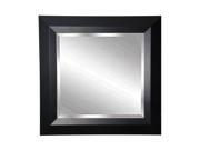 Rayne Home Decor Solid Black Angle Wall Mirror 35.5 x 35.5