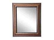 Rayne Home Decor Smoked Bronze Wall Mirror 29.5 x 35.5