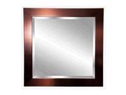 Rayne Home Decor Shiny Bronze Wall Mirror 33.5 x 33.5