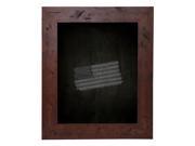 Rayne Mirrors American Made Rayne Dark Walnut Rustic Pine Blackboard 30 W x 30 H