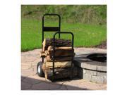 Sunnydaze Home Decor Firewood Log Cart and Cover Combo