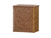 Lamont Home Trash Container Carter Rectangular Wastebasket Cappuccino