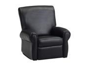Dozydotes Living Room Big Kid s Club Recliner Chair Black Leather