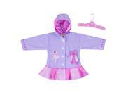 Kidorable Kids Ballerina Rain Coat Size 4