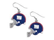 New York Giants NFL Helmet Shaped J Hook Silver Tone Earring Set Charm Gift